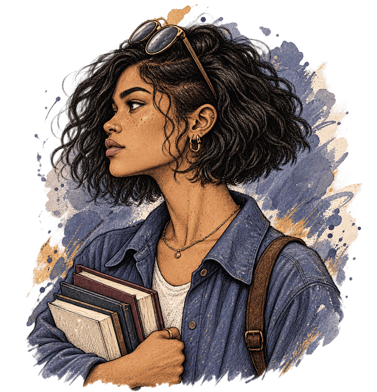Nadia, drawn